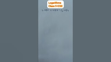 Logarithms - Class 9 ICSE #maths #class9maths #mathshorts #mathtutor #shortsviral #logarithm