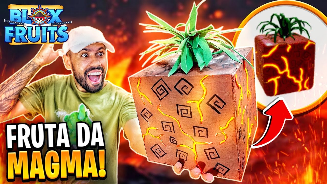 COMO FAZER A FRUTA DO MAGMA NA VIDA REAL / BLOX FRUITS 