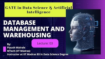 Lecture: 03- Intro to ER Model| Database Management & Warehousing | GATE Data Science & AI #gate2024