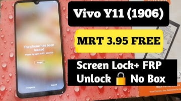 Vivo Y11 (1906) Pattern + FRP Unlock 🔓 | MRT 3.95 Tool Step by Step Guide 💯✅