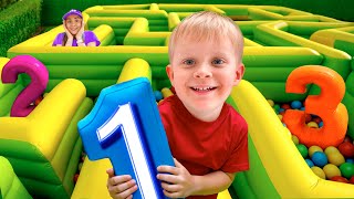 number maze challenge with oliver
