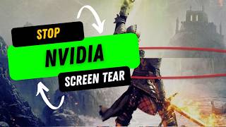 How To Fix Nvidia Screen Tearing 30 Second Tutorial