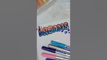 Bubble Letters ✨ #art #calligraphy #lettering