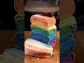 SLICING FROZEN RAINBOW SOCKS! #asmr #oddlysatisfying