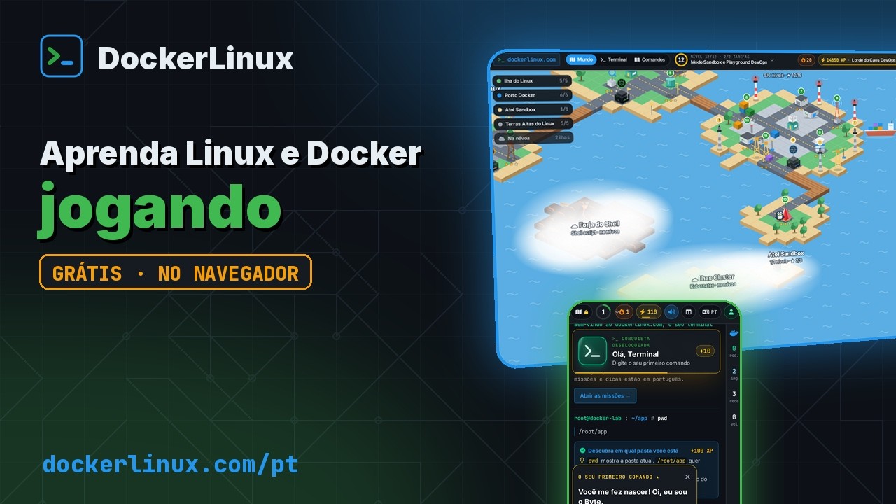 Aprenda Linux e Docker jogando: o DockerLinux em 49 segundos - YouTube