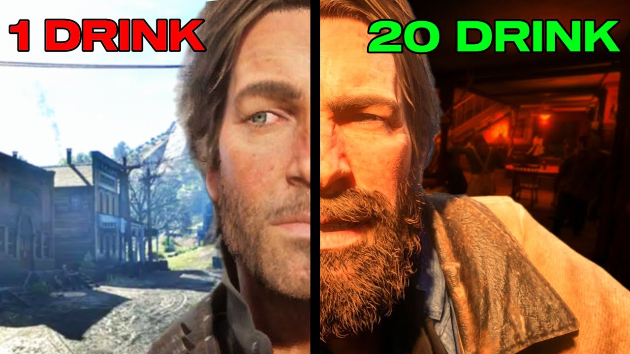 Getting REALLY Drunk In rdr2 - YouTube
