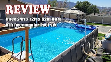Intex 24ft x 12ft x 52in Ultra XTR Rectangular Pool set - Review 2024