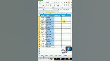 Excel Interview Question Day Month Year in Excel #excel #exceleverywhere #exceltips #exceltech