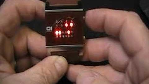 01 THE ONE - KERALA TRANCE Binary LED Watch / LEDWATCHSTOP