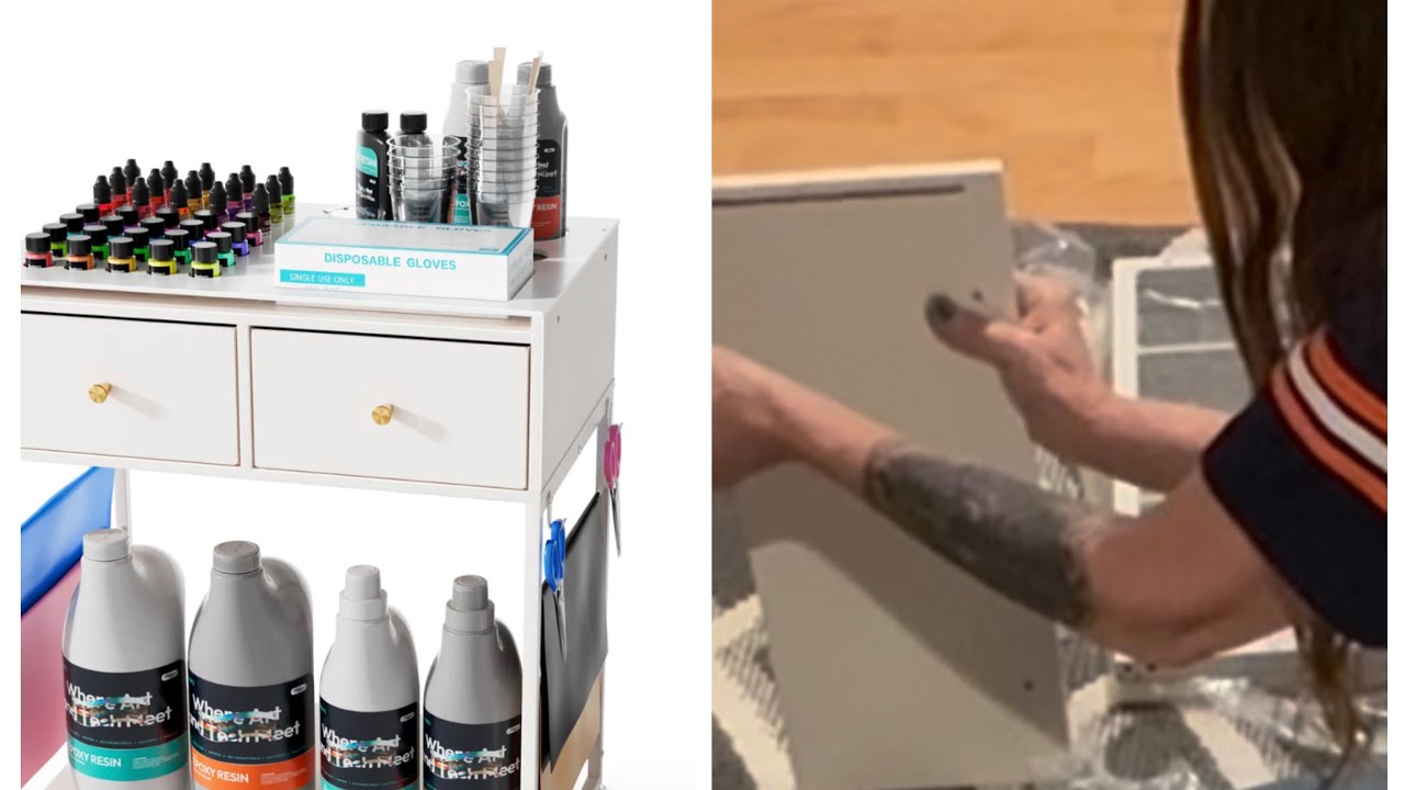 Amazing craft cart By @Resiners_Official  😃