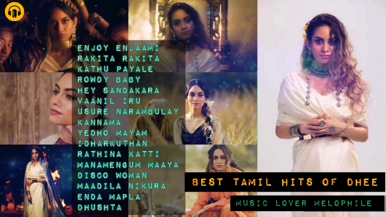 Best Tamil Hits of Dhee  Dhee Jukebox  Enjoy Enjaami 