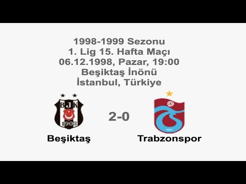 Beşiktaş 2-0 Trabzonspor [HD] 06.12.1998 - 1998-1999 Turkish 1st League Matchday 15 (Ver. 2)