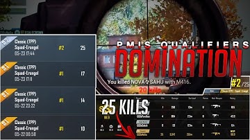 Can we Qualify? 38 Average kills in PMIS in-Game Qualifiers|| PUBG Mobile