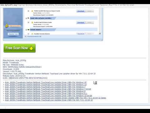 Acer_6930g Travelmate Veriton Netbook Touchpad Live Updater Driver Utility For Win 7 8.1 10 64 32