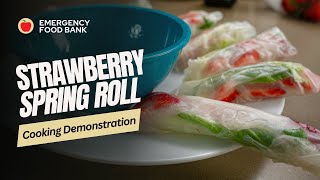 Strawberry Spring Roll