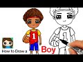 How to Draw a Boy Basketball Player