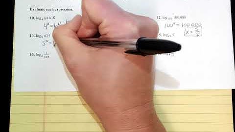 7 - 3 Logarithms and Logarithmic Functions