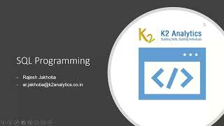 SQL Programming | DDL, DML, DCL Queries | Data Types - Numeric, Varchar, Date, etc | Create Table