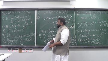 Lecture 4 (Part 2): More properties of orthogonal complement of subspace of inner product space