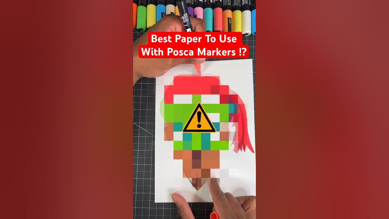 Replying to @fortnite_mello this is the best paper to use with Posca p, posca markers asmr
