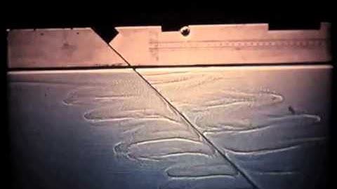 Video 10 -   double diffusion froms intrusions from  a sloping plate
