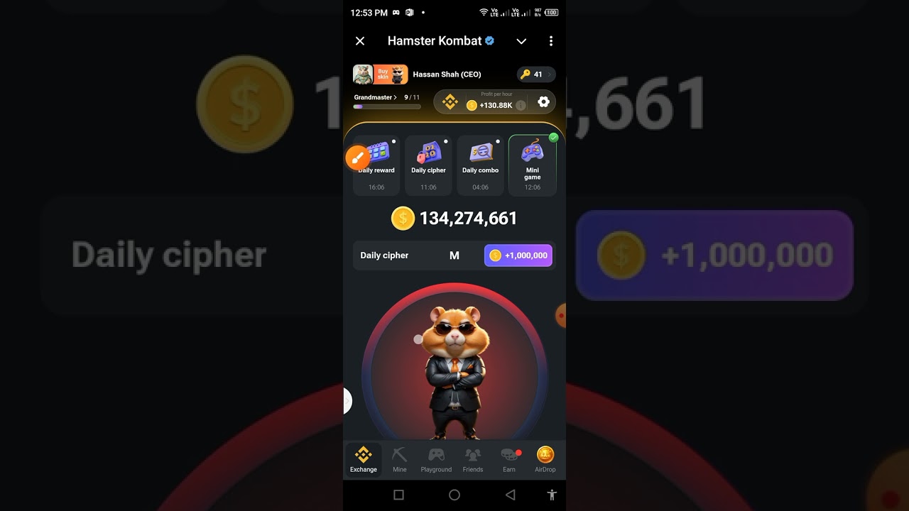 hamster Kombat dylie cipher code 22 August 2024