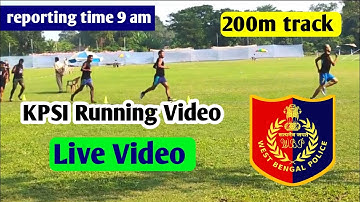 KP SI Live Running Video // Kolkata Police SI Live Running Video // KPSI Live Running // 800m run 