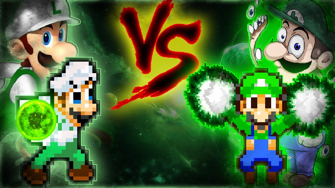 Super Better Luigi V4 VS Bizzare WeeGee (MUGEN Sprite Battle)