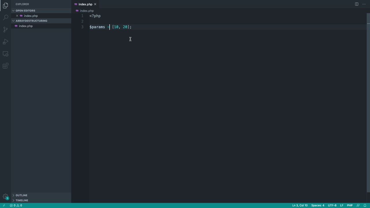 Array Destructuring in PHP: Building and assigning (5/9) - YouTube