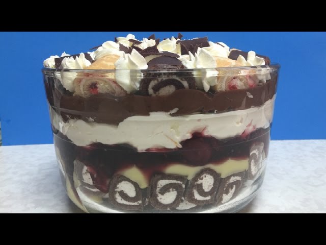 Swiss Roll Trifle Video Recipe from Bhavna