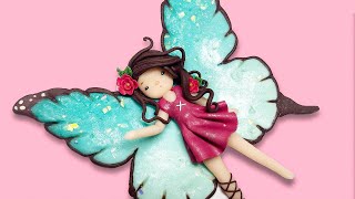 TUTORIAL: Polymer Clay Butterfly Fairy Magnet
