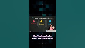 🔥IIT JAM Physics Most Important Topics 2026 📚 #topics #iitjamphysics #ytshorts