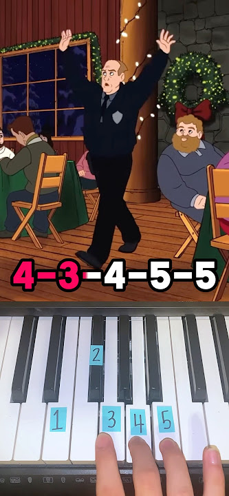 How To Play Bum Biddy Song on Piano (Eight Crazy Nights) #shorts