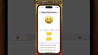 Emoji Card Game --- My CS50 Final Project