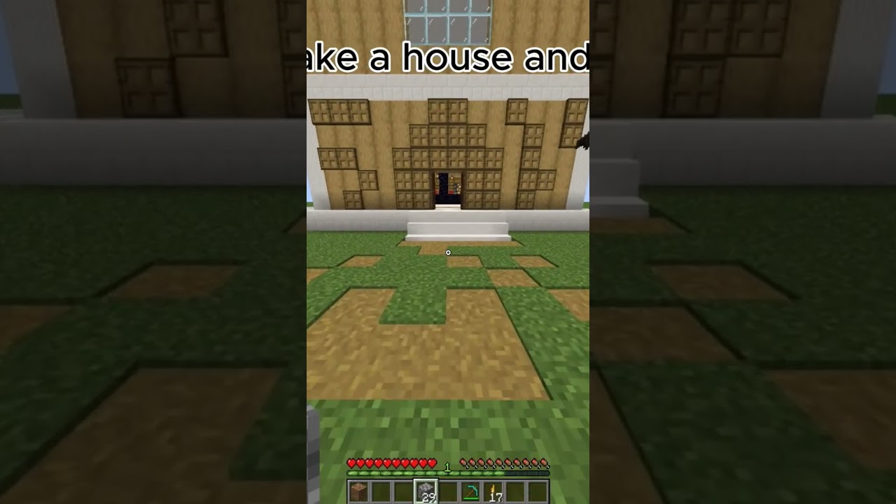 I said bro pls make a gud house and bro #minecraft #minecraftshorts #gaming #actingchallenge #banku