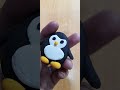 DIY penguin 🐧 made with super dry clay ♥️