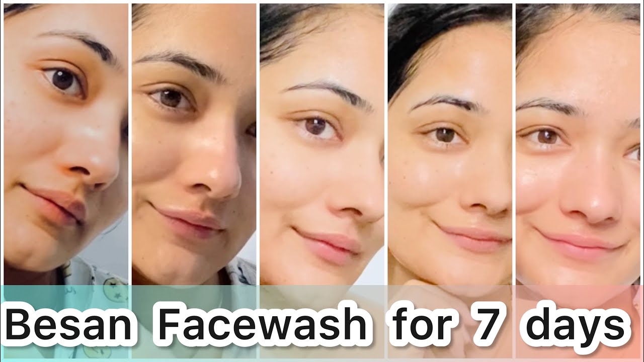 I USED BESAN (GRAM FLOUR) TO WASH MY FACE EVERYDAY FOR A WEEK AND THIS  HAPPEND!!!! Unexpected Result - YouTube