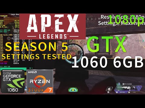 Apex Legends Season 5 | GTX 1060 | Ryzen 7 3700x | High & Low Settings  Tested | 1080p - YouTube