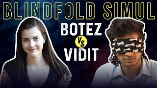 VIDIT VS BOTEZ BLINDFOLD CHESS   #funhighlights