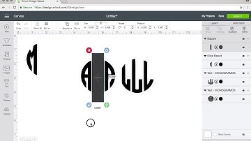How to Create a Monogram Using Monogramos from Dafont in Cricut Design Space