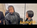 Kanye West and Bianca Censori at Marni Fashion Show backstage for MFW in Milan, Italy