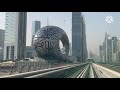 Dubai Metro Train Journey - Union Metro Station - DMCC Part 1 #dubai #dubaimetro #metrotrain #train