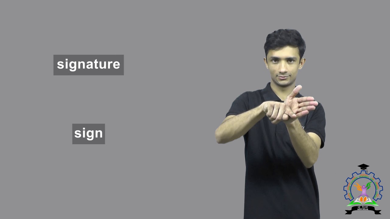 signature, sign - YouTube