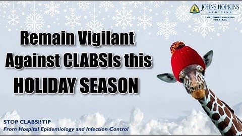 STOP CLABSI! Tip | Happy Holidays