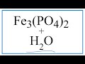 Iron(II) Phosphate in Water