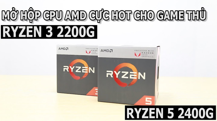 So sánh chip amd ryzen 3 2200g