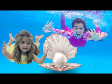 Nastya and Mia found a treasure at sea