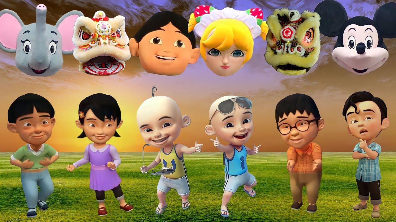 UPIN, IPIN, MAIL, MEI-MEI, SUSANTI, FIZI, DAN EHSAN MEMAKAI BADUT MAMPANG‼️ | TEBAK GAMBAR UPIN IPIN