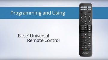 Bose CineMate Universal Remote - Programing and Using