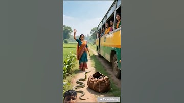 A snake is entered into the passengers bag in bus lion saved 🦁🚌🐍 #shorts #ai